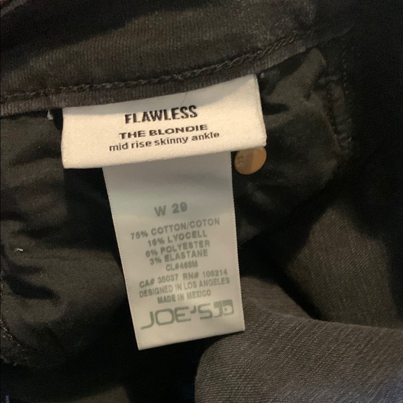 Joe's Jeans Black Denim - Picture 3 of 7